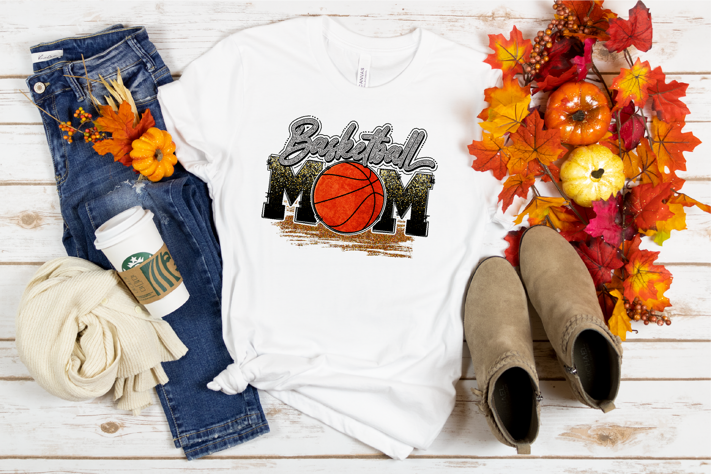Faux glitter Basketball Mom
