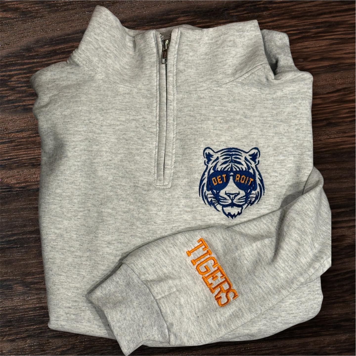 Embroidered Tigers 1/4 Zip