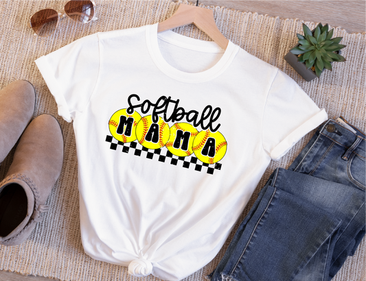 Yellow Softball Mama