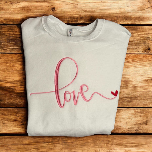 Embroidered Love Sweatshirt